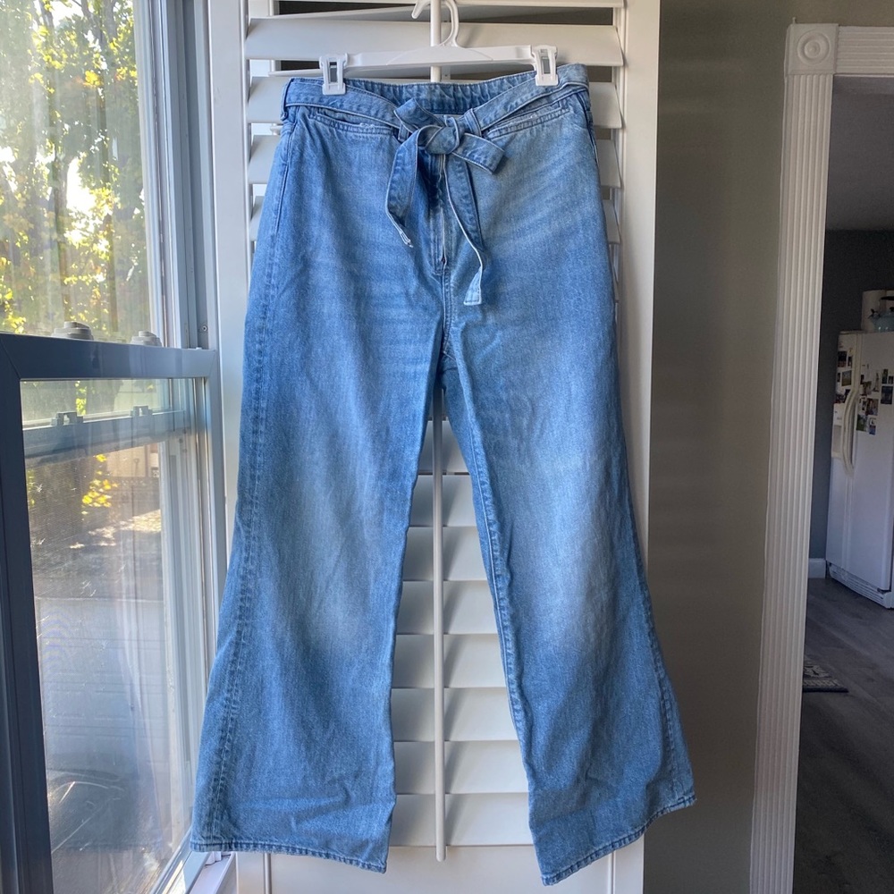 H&M: Wide leg tie jeans size 10